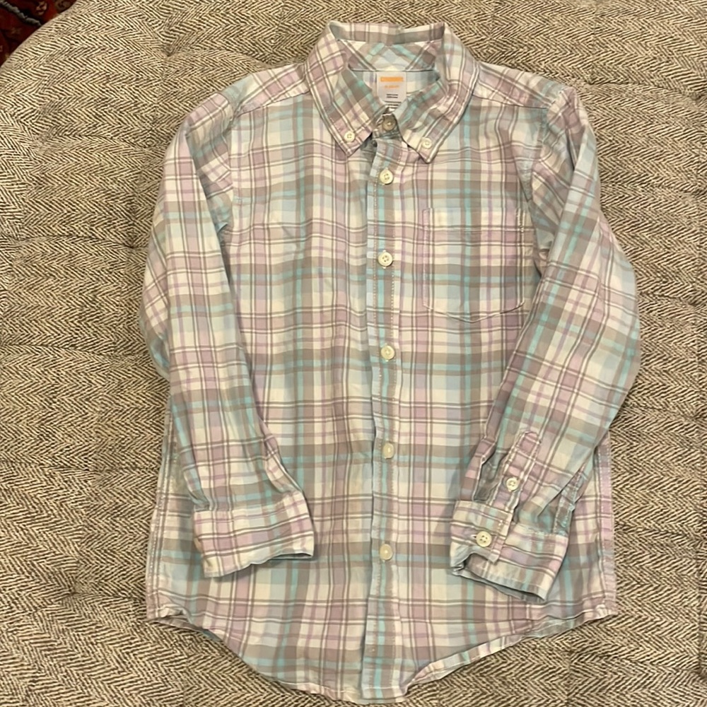 Gymboree button down shirt size 5/6